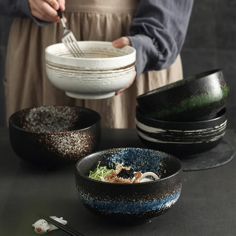 Japanese 4-Piece Ceramic Bowl Retro Round Ceramic Dinnerware Restaurant Home Kitchen Supplies Elegant Soup Bowls Home Decor
Japanese 4-Piece Ceramic Bowl Retro Round Ceramic Dinnerware Restaurant Home Kitchen Supplies Elegant Soup Bowls Home Decor