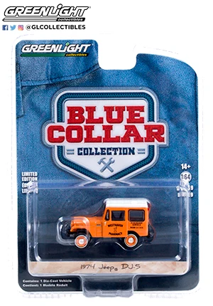 1/64 GREENLIGHT Jeeps DJ-5 Pharmacy 24 hour delivery service collection of die cast alloy trolley models
1/64 GREENLIGHT Jeeps DJ-5 Pharmacy 24 hour delivery service collection of die cast alloy trolley models