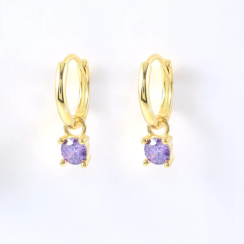 MORSE 925 Sterling Silver Elegant Purple Cubic Zirconia Series Stud Earrings Crystal Flower Ear Jewelry For Women Girls Gifts
MORSE 925 Sterling Silver Elegant Purple Cubic Zirconia Series Stud Earrings Crystal Flower Ear Jewelry For Women Girls Gifts