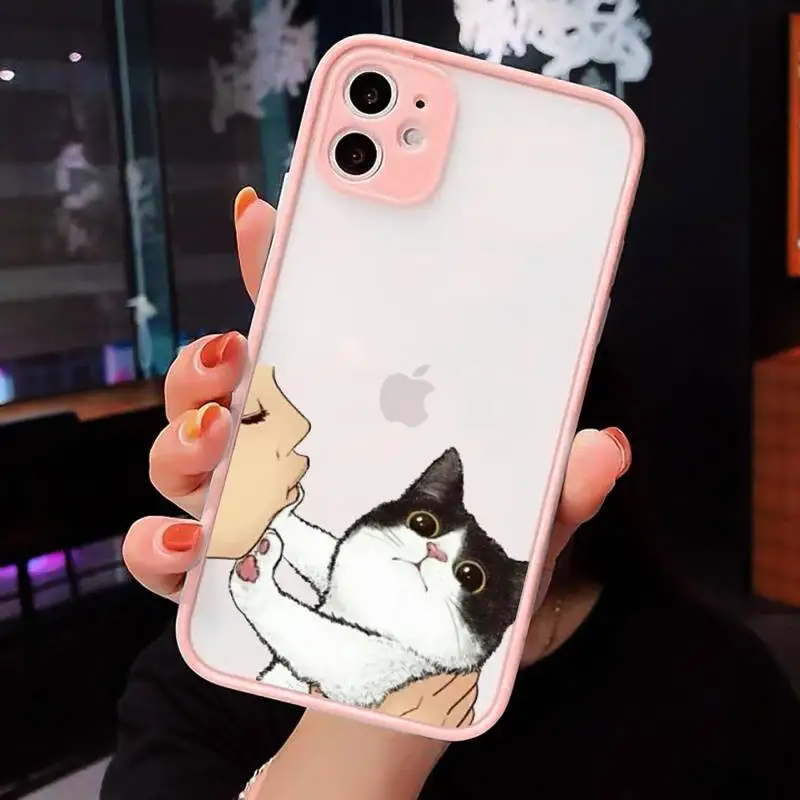 Don't kiss My Cat cute cat Phone Cases matte transparent For iphone 7 8 11 12 plus mini x xs xr pro max cover
Don't kiss My Cat cute cat Phone Cases matte transparent For iphone 7 8 11 12 plus mini x xs xr pro max cover