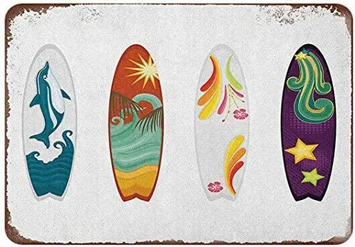 Vintage Metal Sign Tin Sign Summer Surfing Surfboard Home Bar Kitchen Wall Art Decor Sign 12X8Inch
Vintage Metal Sign Tin Sign Summer Surfing Surfboard Home Bar Kitchen Wall Art Decor Sign 12X8Inch