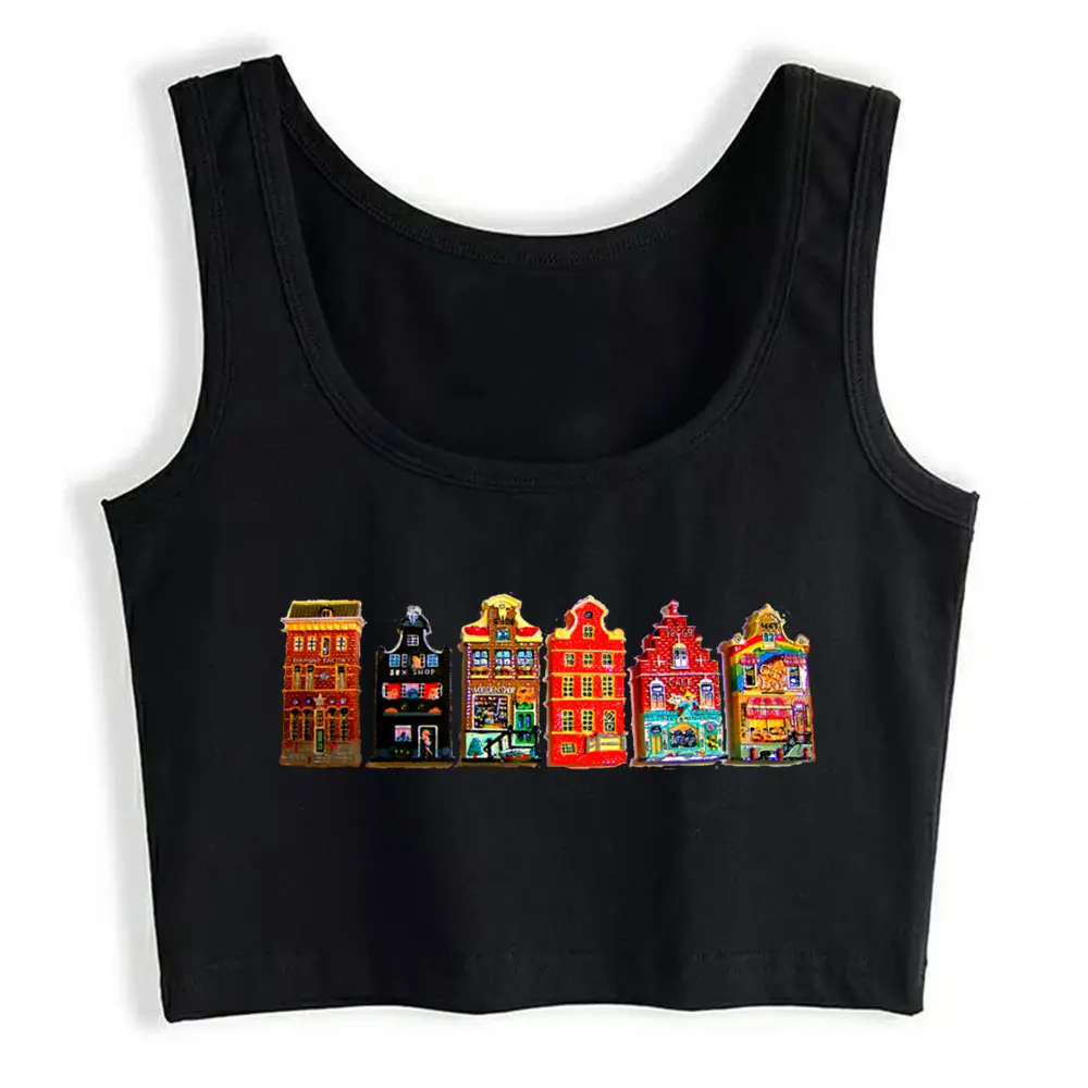 Crop Top Sport Amsterdam Canal Houses Tee By Patjila Fit Harajuku Cotton Tops Women
Crop Top Sport Amsterdam Canal Houses Tee By Patjila Fit Harajuku Cotton Tops Women