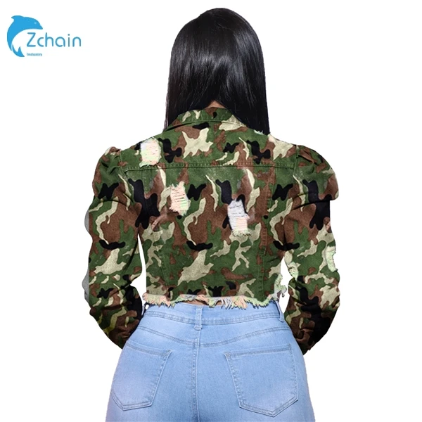 wholesale custom autumn fashion single breasted long sleeve camouflage coat button womens crop jackets
wholesale custom autumn fashion single breasted long sleeve camouflage coat button womens crop jackets