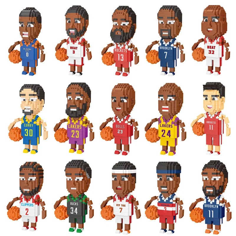 Basketball Player Figures Mini Blocks 3D Model Cartoon Bricks Anime DIY Micro Building Block Action Toys Kids Gifts Diamond Size
Basketball Player Figures Mini Blocks 3D Model Cartoon Bricks Anime DIY Micro Building Block Action Toys Kids Gifts Diamond Size
