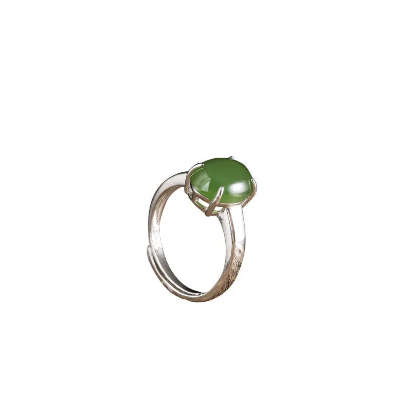 Doodle silver gold with natural round hetian jade jade ring S925 silver inlay ring women's jade ring
Doodle silver gold with natural round hetian jade jade ring S925 silver inlay ring women's jade ring