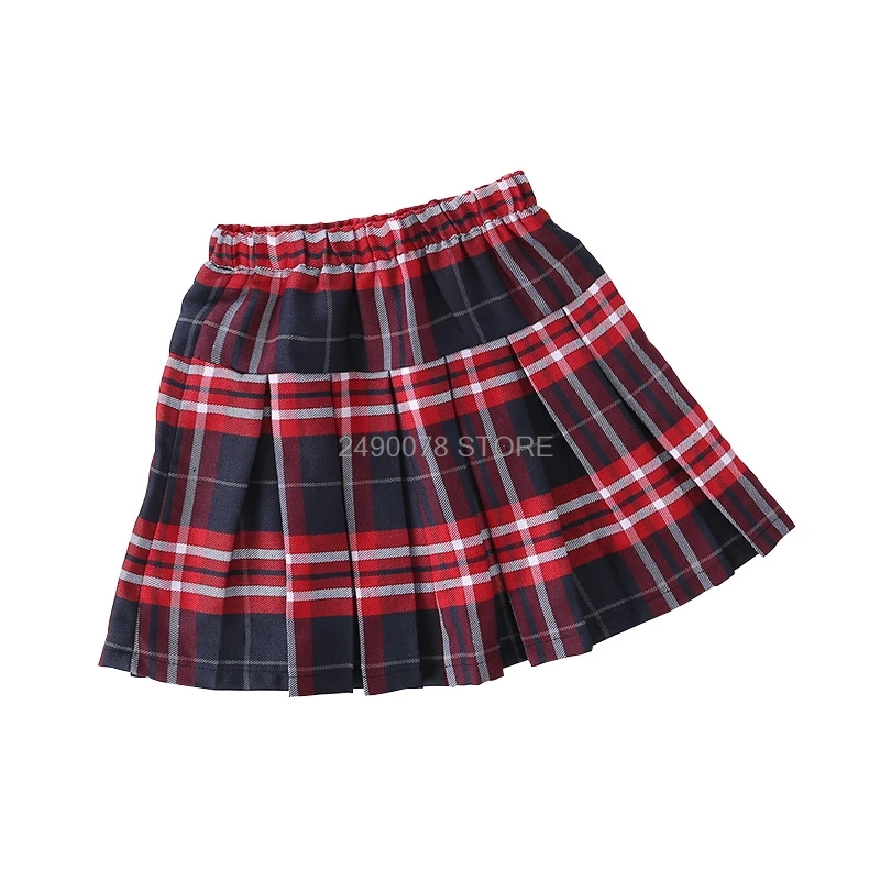 England Style Skirt For School Girl Kids Pleated Princess Toddler Philabeg Teenage Performance Dance uniform Clothes | Мать и ребенок