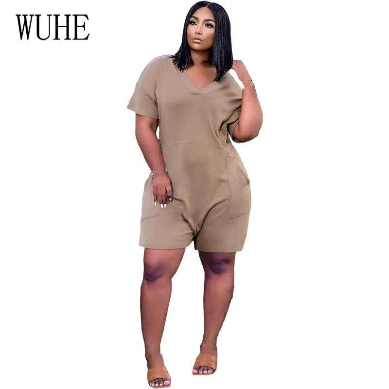 YEYA Casual Summer Jumpsuits Plea Size L-4XL Loose Sexy V Neck Short Sleeve High Street Home Sports Joggers Fitness Overalls
YEYA Casual Summer Jumpsuits Plea Size L-4XL Loose Sexy V Neck Short Sleeve High Street Home Sports Joggers Fitness Overalls