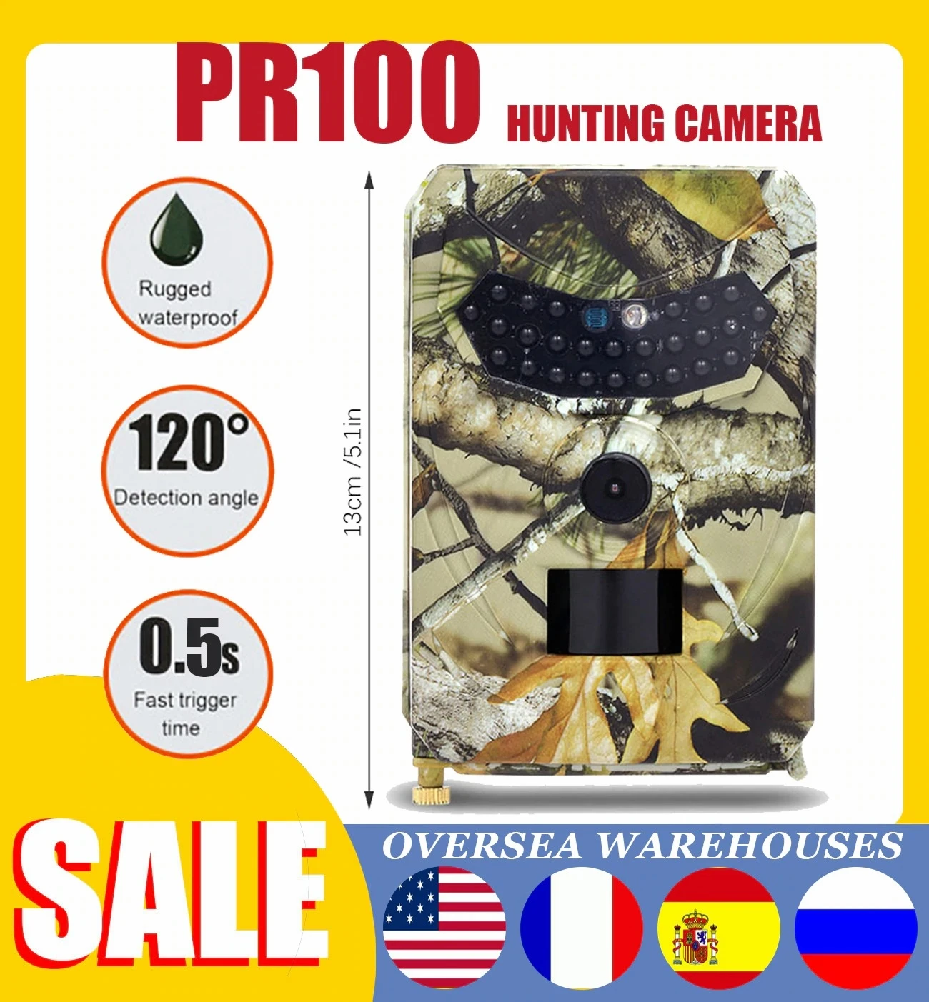 Охотничья камера PR100 12 МП, камера для обнаружения дикой природы, HD Водонепроницаемая Инфракрасная тепловая камера ночного видения для охоты...
Охотничья камера PR100 12 МП, камера для обнаружения дикой природы, HD Водонепроницаемая Инфракрасная тепловая камера ночного видения для охоты...
