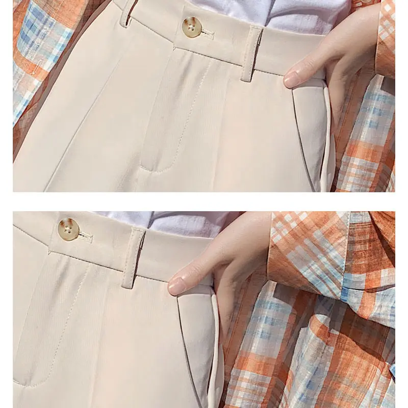 Spring Autumn Elegant OL Style Women Pants Capris Casual Harem Pants High Waist Work Trousers Female Pocket New Arrival
Spring Autumn Elegant OL Style Women Pants Capris Casual Harem Pants High Waist Work Trousers Female Pocket New Arrival