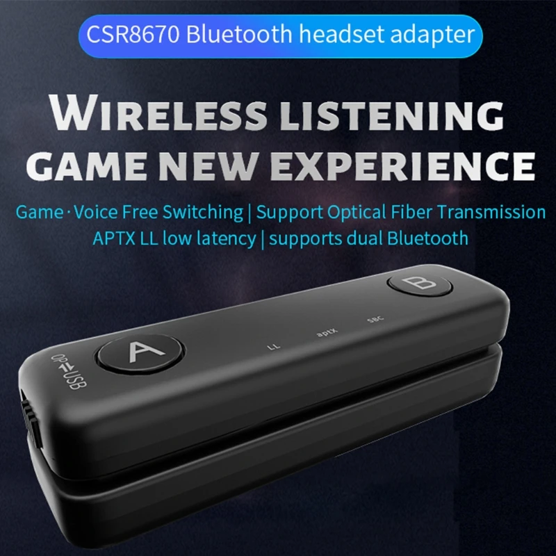 AudioStick Bluetooth 5.0 Compatible Transmitter APTX LL Adapter for Nintendo Switch Switch Lite PS4 PS5 TV
AudioStick Bluetooth 5.0 Compatible Transmitter APTX LL Adapter for Nintendo Switch Switch Lite PS4 PS5 TV