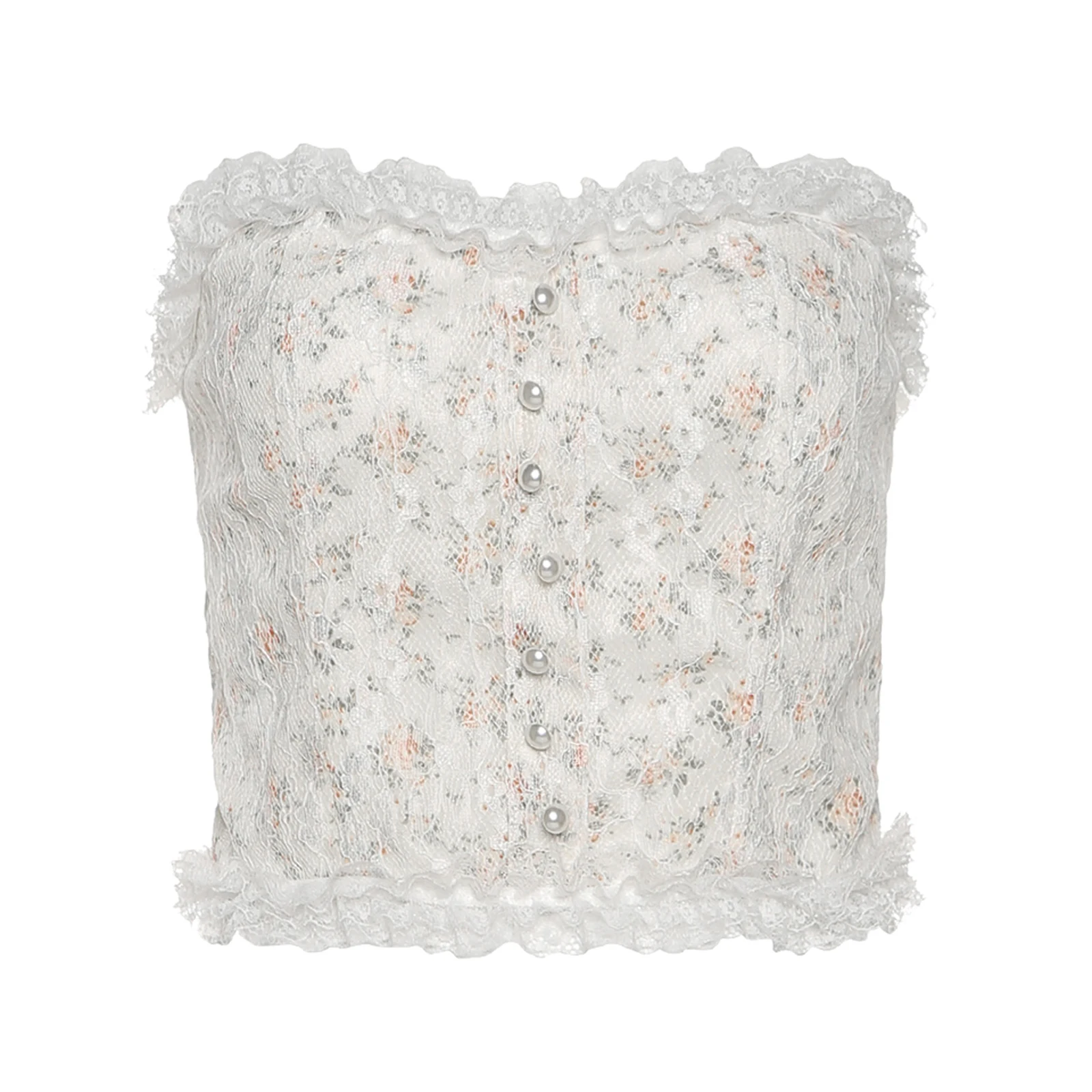 2021 New fashion Women's Sexy Corset Crop Tops, Strapless Sleeveless Floral Print Frill Trim Lace Bustier
2021 New fashion Women's Sexy Corset Crop Tops, Strapless Sleeveless Floral Print Frill Trim Lace Bustier