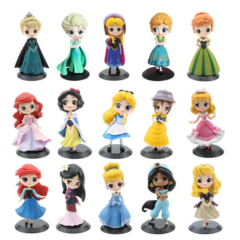 Disney Q Posket Princess Action Figure Frozen Anna Aisha Princess Alice Cinderella Snow White Mermaid Anime Character Model Toys
Disney Q Posket Princess Action Figure Frozen Anna Aisha Princess Alice Cinderella Snow White Mermaid Anime Character Model Toys