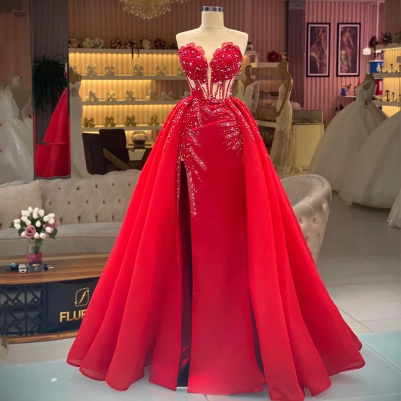 Eightale Sexy Prom Dresses Beadings Mermaid Evening Dress Side Split Sweetheart Floor Length Night Cocktail Party Gown Plus Size
Eightale Sexy Prom Dresses Beadings Mermaid Evening Dress Side Split Sweetheart Floor Length Night Cocktail Party Gown Plus Size