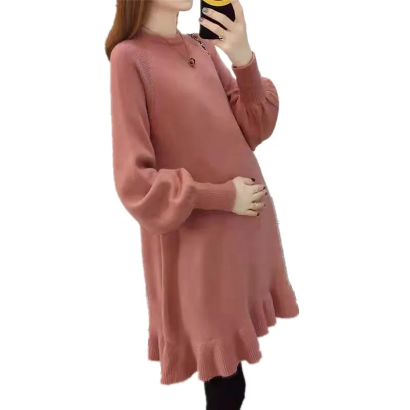 Maternity sweater mother winter thick sweaters loose maternity clothing lotus leaf edge knit long winter pregnancy clothes
Maternity sweater mother winter thick sweaters loose maternity clothing lotus leaf edge knit long winter pregnancy clothes