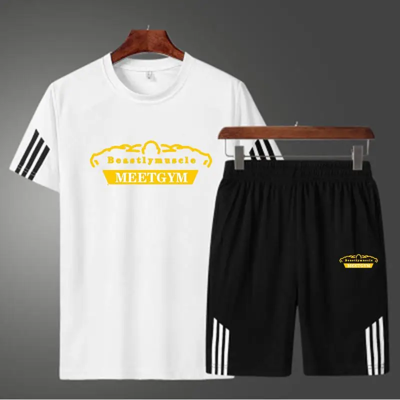 2021 Fashion Casual Sportswear Summer Letter Printing Suit Men's Jogging Suit Fitness Clothes Men's T-shirt + Pants 2-piece
2021 Fashion Casual Sportswear Summer Letter Printing Suit Men's Jogging Suit Fitness Clothes Men's T-shirt + Pants 2-piece