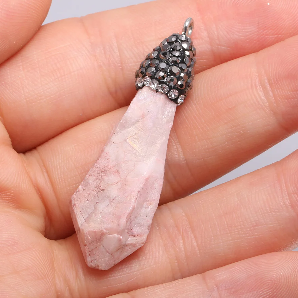 Natural Stone Crystal Amethysts Charms Pendants Mixed Colors for Jewelry Making Necklace Earring Women Gift Size 10x30-15x40mm
Natural Stone Crystal Amethysts Charms Pendants Mixed Colors for Jewelry Making Necklace Earring Women Gift Size 10x30-15x40mm
