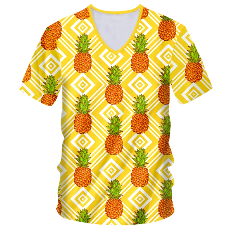 Футболка OGKB мужская с V-образным вырезом, Повседневная рубашка с принтом фруктов и ананасов, с коротким рукавом, уличная одежда в стиле Харад...
Футболка OGKB мужская с V-образным вырезом, Повседневная рубашка с принтом фруктов и ананасов, с коротким рукавом, уличная одежда в стиле Харад...