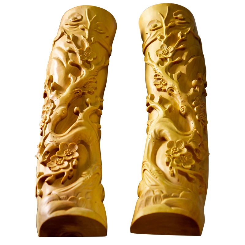 Wood Carving 22cm Solid Wood Study Plum Blossom Paperweight Home Accessories Calligraphy Ruler
Wood Carving 22cm Solid Wood Study Plum Blossom Paperweight Home Accessories Calligraphy Ruler