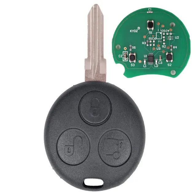 3 Button Remote Key 433Mhz For Mercedes Benz Key Smart Fortwo 450 Forfour Roadster Chiave Auto Key
3 Button Remote Key 433Mhz For Mercedes Benz Key Smart Fortwo 450 Forfour Roadster Chiave Auto Key