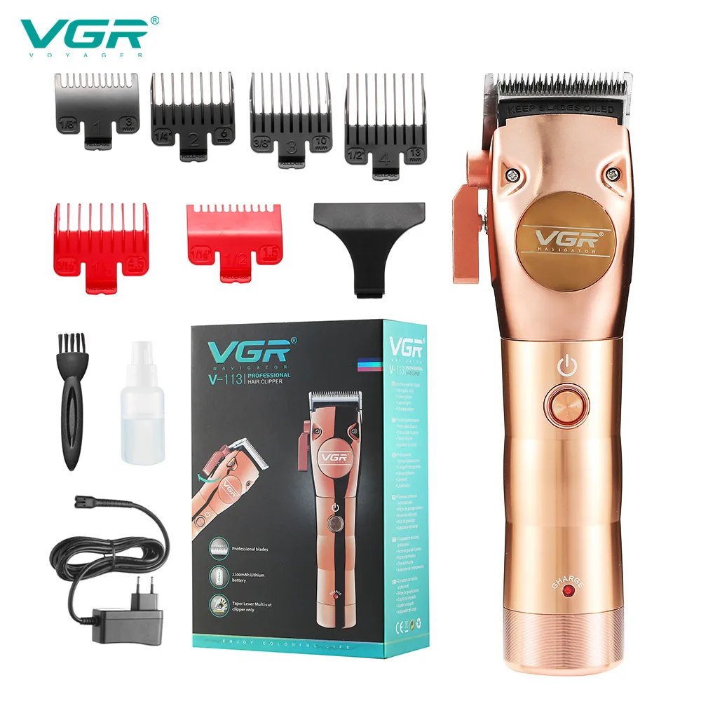 VGR Electric Hair Clipper Full Metal Hair Clipper New Product Rechargeable Hair Clipper Oil Head Shaving Head Electric V-113
VGR Electric Hair Clipper Full Metal Hair Clipper New Product Rechargeable Hair Clipper Oil Head Shaving Head Electric V-113