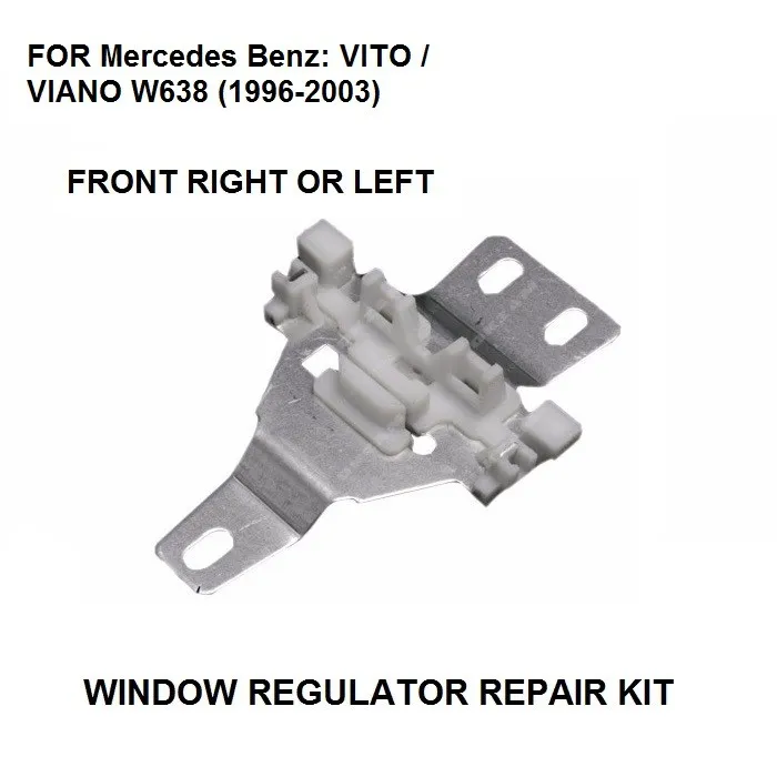 FOR WINDOW REGULATOR REPAIR METAL SLIDER FOR MERCEDES VITO W638 FRONT LEFT OR RIGHT 1996-2003
FOR WINDOW REGULATOR REPAIR METAL SLIDER FOR MERCEDES VITO W638 FRONT LEFT OR RIGHT 1996-2003