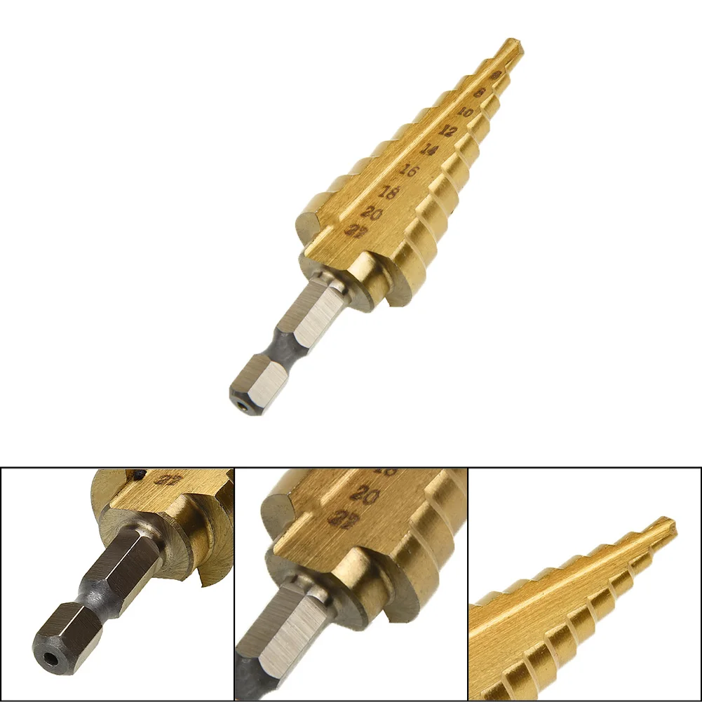 Hole Step Drill Sheet Metal 6.35mm High Quality Titanium Cone for Bit Cutter 75mm 1pc High Speed Steel
Hole Step Drill Sheet Metal 6.35mm High Quality Titanium Cone for Bit Cutter 75mm 1pc High Speed Steel