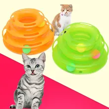 Три уровня башня треков диск игрушки для собак и кошек интеллект