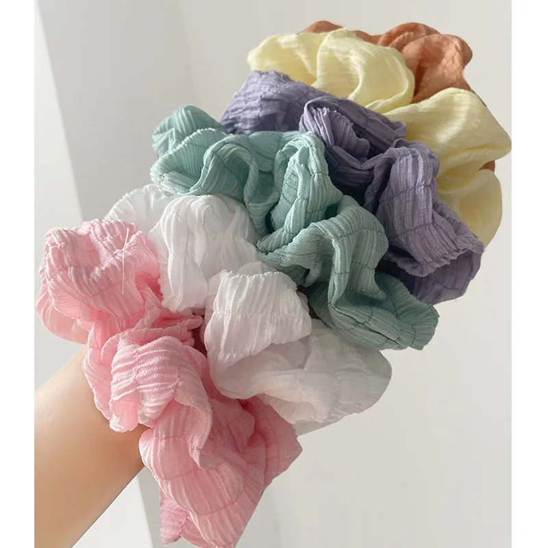 New Fold Solid Large Scrunchies Hair Ties Elastic Hair Bands Women Girls Ponytail Holder Headbands Rubber Bands Hair Accessories
New Fold Solid Large Scrunchies Hair Ties Elastic Hair Bands Women Girls Ponytail Holder Headbands Rubber Bands Hair Accessories