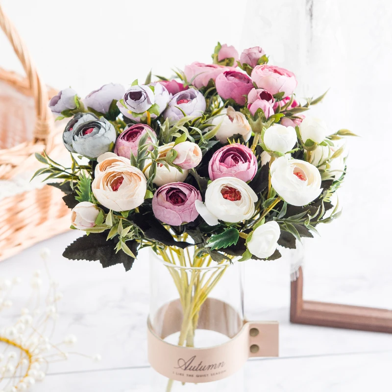 Christmas Decorations for Home Artificial Flowers 5 Fork 9 Heads Pink Rose Bouquet Handicrafts Flower Arrangement Wedding Decor
Christmas Decorations for Home Artificial Flowers 5 Fork 9 Heads Pink Rose Bouquet Handicrafts Flower Arrangement Wedding Decor