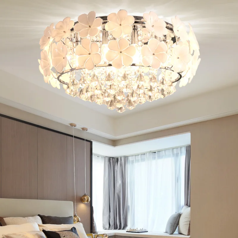 Modern Minimalist Creative Garden Flower Art Crystal Chandelier Personality Creative Warm Bedroom Ceiling Lamp
Modern Minimalist Creative Garden Flower Art Crystal Chandelier Personality Creative Warm Bedroom Ceiling Lamp