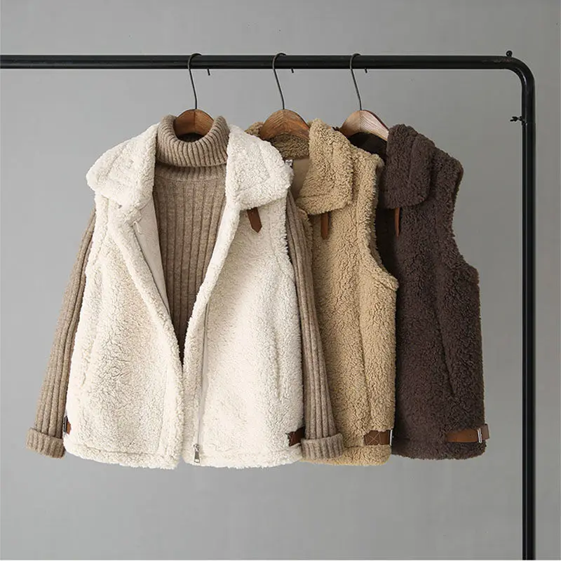 Waistcoats Women Trendy Solid Daily Casual Popular Vests 2021 Female Clothing Warm BF Outwear Turn-down Collar Oversized
Waistcoats Women Trendy Solid Daily Casual Popular Vests 2021 Female Clothing Warm BF Outwear Turn-down Collar Oversized