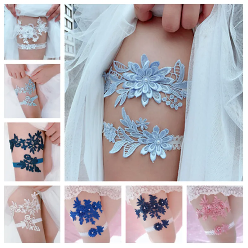 2pcs Wedding Garter Navy White Embroidery Floral Sexy Garters Women/Female/Bride Thigh Ring Bridal Lace Leg Ring Loop
2pcs Wedding Garter Navy White Embroidery Floral Sexy Garters Women/Female/Bride Thigh Ring Bridal Lace Leg Ring Loop