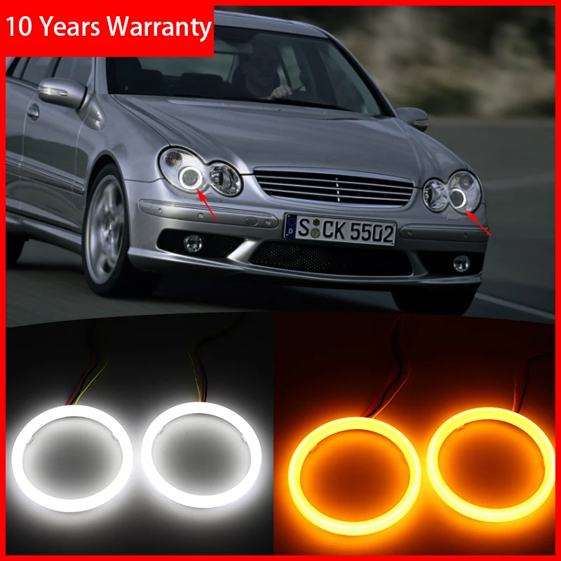 for Mercedes Benz C-CLASS W203 C230 C240 C320 C55 C30 Cotton Switchback LED Dual Color Angel Eye White Amber turn signal light
for Mercedes Benz C-CLASS W203 C230 C240 C320 C55 C30 Cotton Switchback LED Dual Color Angel Eye White Amber turn signal light