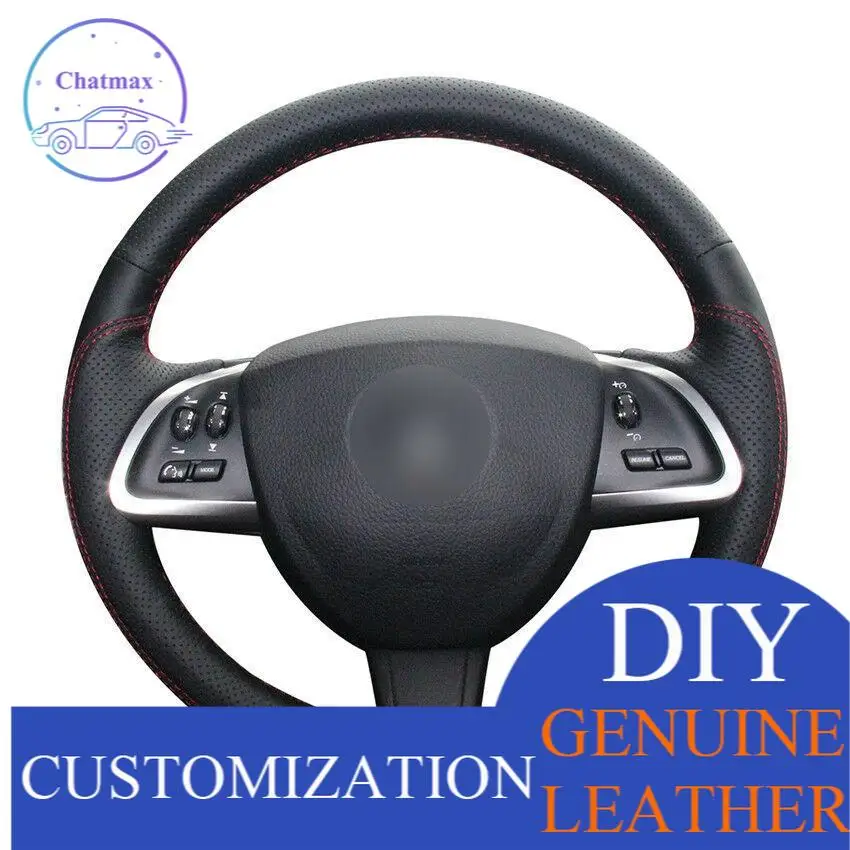 For Jaguar XF S XF Sportbrake car steering wheel cover black leather red stitchAnti-slip fit all season
For Jaguar XF S XF Sportbrake car steering wheel cover black leather red stitchAnti-slip fit all season