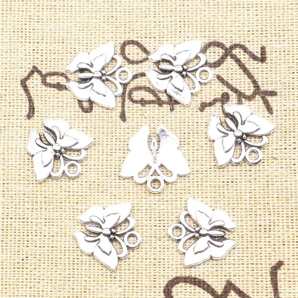 Butterfly Charms Supplies For Jewelry Making Kit Antique Silver Color 20pcs 16x17mm
Butterfly Charms Supplies For Jewelry Making Kit Antique Silver Color 20pcs 16x17mm