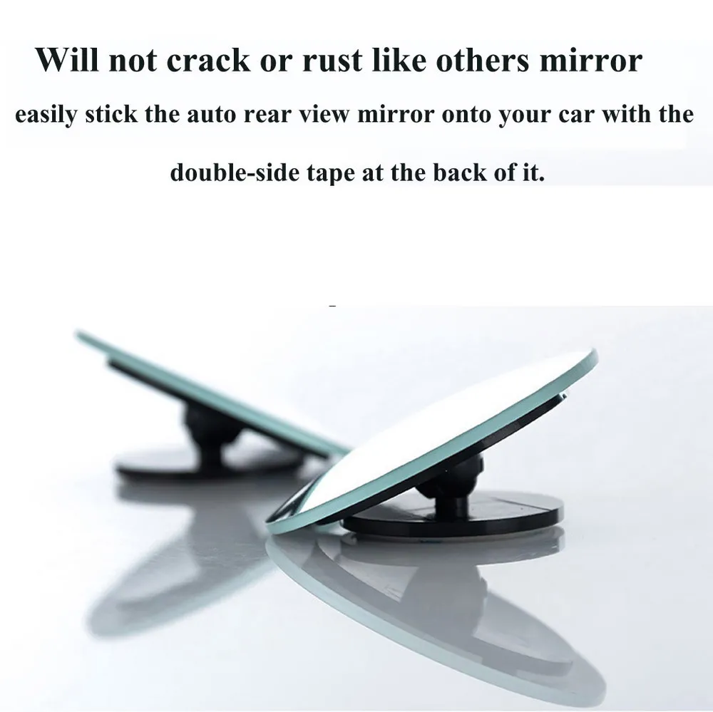 Adjustable Car Mirror 360 Wide Angle Dead Zone Round Convex Mirror Car Vehicle Side Blind Spot Mirror Rimless Rearview Mirror
Adjustable Car Mirror 360 Wide Angle Dead Zone Round Convex Mirror Car Vehicle Side Blind Spot Mirror Rimless Rearview Mirror