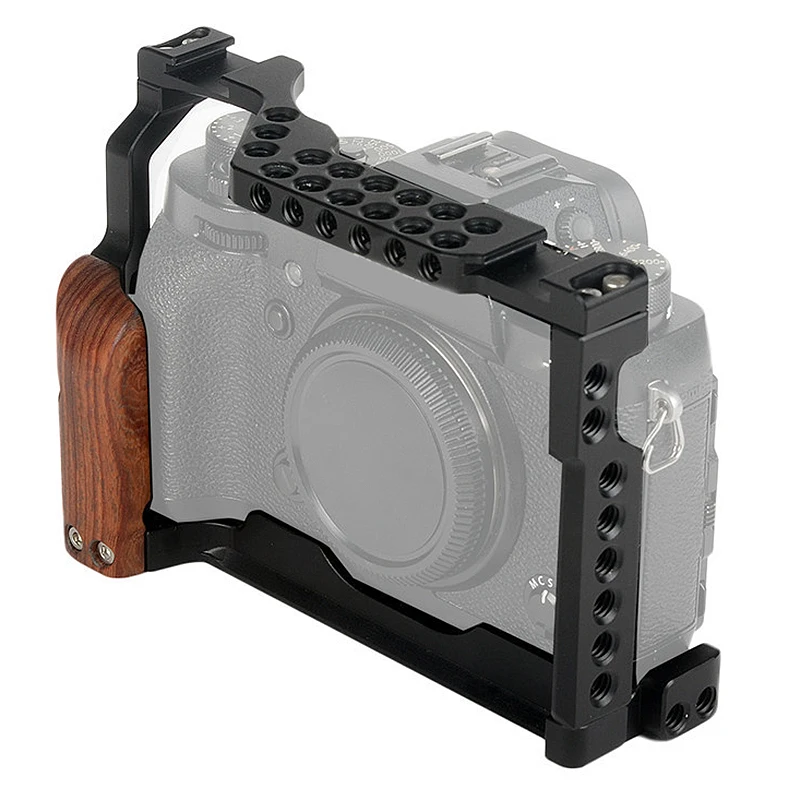Camera Cage Metal Photography Video Camera Cage with Dual Cold Shoe Mount Compatible with Fujifilm X-T3/X-T2
Camera Cage Metal Photography Video Camera Cage with Dual Cold Shoe Mount Compatible with Fujifilm X-T3/X-T2