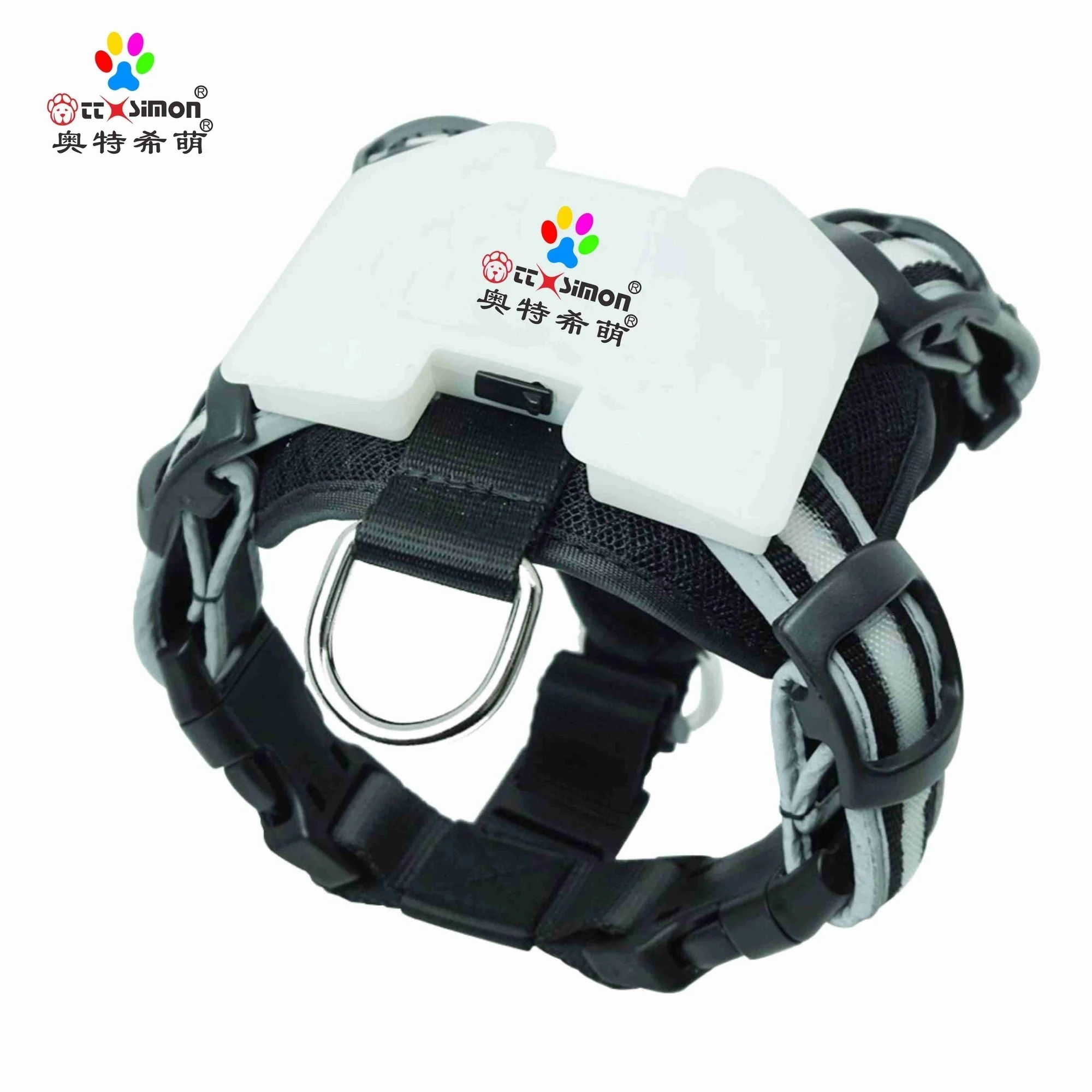 

dogled harness Pet Products for Large 7 in 1 color Dog Harness Glowing USB collar for big dog