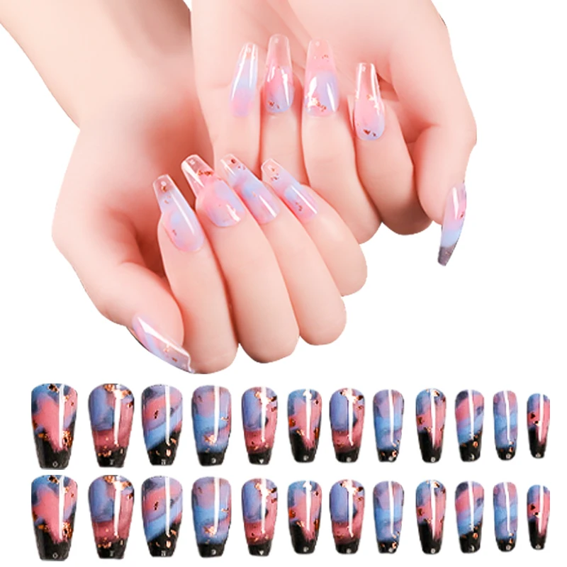 24/100 Piece Set Manicure Fake Nails Rainbow Jelly Gradient Removable Wearable Manicure Ballerina Full Nail Tips Fake Nails
24/100 Piece Set Manicure Fake Nails Rainbow Jelly Gradient Removable Wearable Manicure Ballerina Full Nail Tips Fake Nails