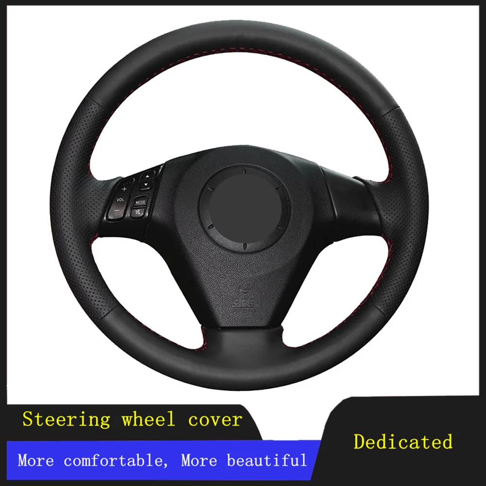 

Car Steering Wheel Cover Braid Wearable Genuine Leather For Mazda 3 Axela Mazda 5 Mazda 6 Atenza MPV 2004 2005 2006