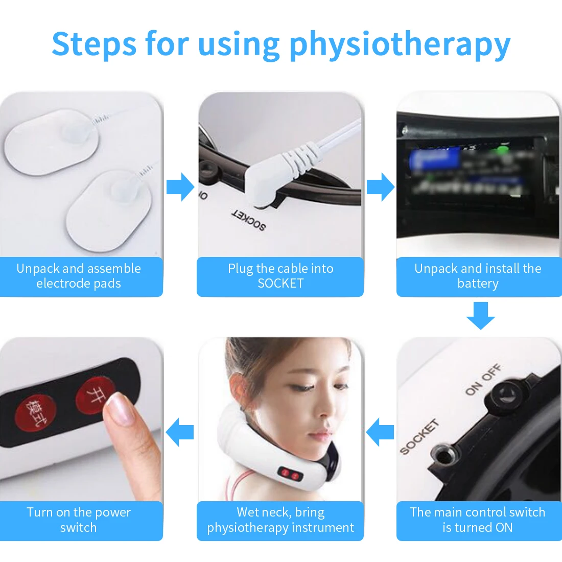 1PC Electric Neck Massager Pulse Back 6 Modes Power Control Far Infrared Heating Pain Relief Tool Health Care Relax health tool
1PC Electric Neck Massager Pulse Back 6 Modes Power Control Far Infrared Heating Pain Relief Tool Health Care Relax health tool