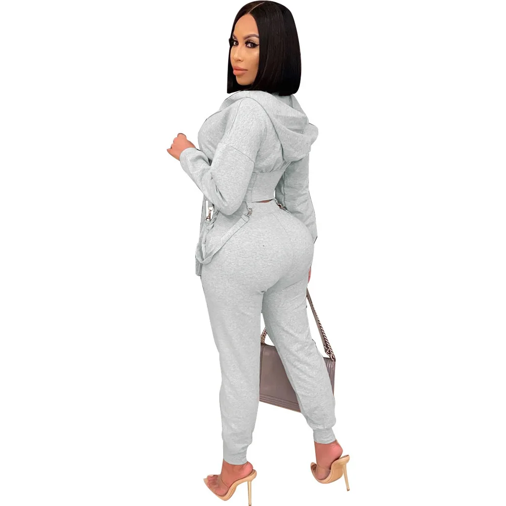 Solid Zipper Up Two Piece Sets Women 2021 Long Sleeve Hooded Slim Fit Crop Top and High Waist Leggings Female Tracksuit Outfits
Solid Zipper Up Two Piece Sets Women 2021 Long Sleeve Hooded Slim Fit Crop Top and High Waist Leggings Female Tracksuit Outfits