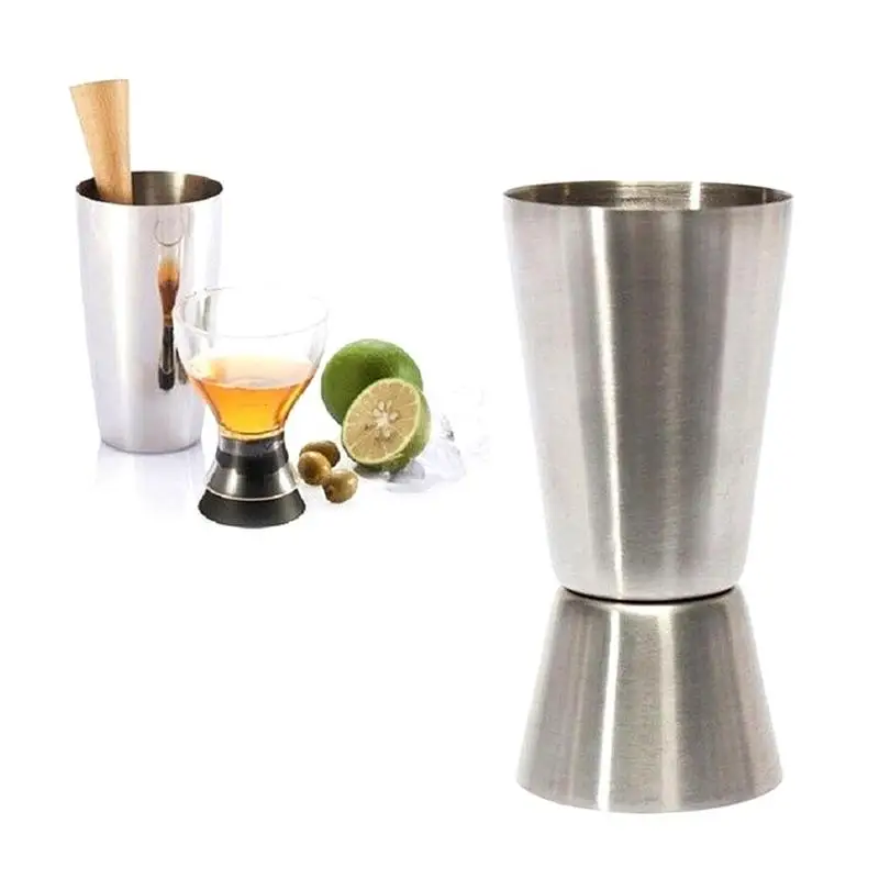 1 Pcs Steel Cocktail Shaker Mixer Jigger Single Double Measuring Bar Short Double-head Drink 15/30ml Wine Shot Cup I3K1
1 Pcs Steel Cocktail Shaker Mixer Jigger Single Double Measuring Bar Short Double-head Drink 15/30ml Wine Shot Cup I3K1