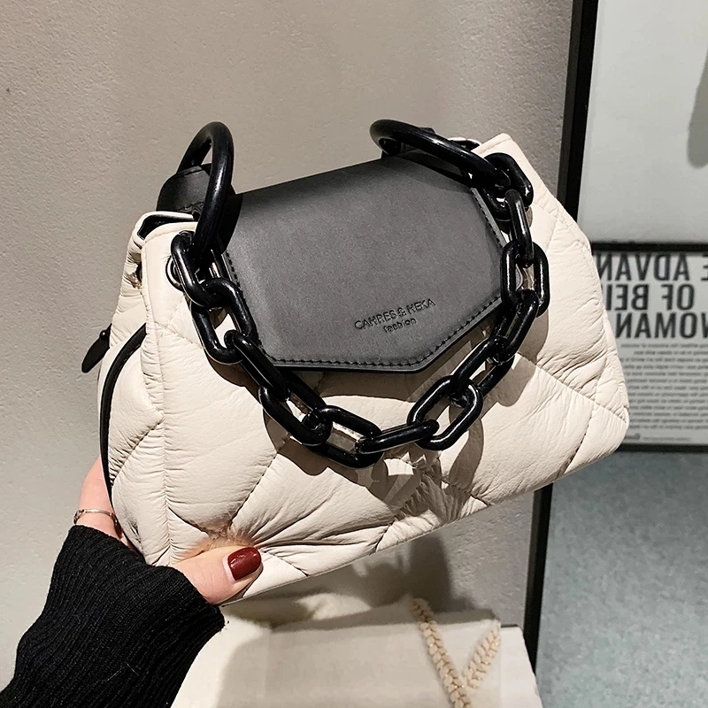 Luxury Brand Crossbody Messenger Bags 2022 Winter PU Leather Padded Quilted Women's Designer Handbag Chain Shoulder Bags Kawaii
Luxury Brand Crossbody Messenger Bags 2022 Winter PU Leather Padded Quilted Women's Designer Handbag Chain Shoulder Bags Kawaii