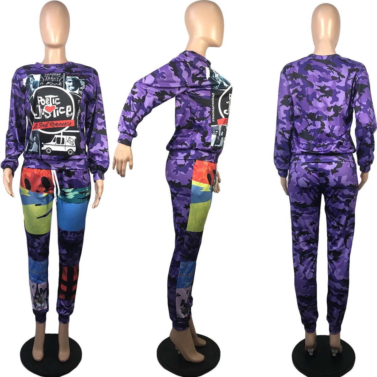 Echoine Letter Print Camo Patchwork Hoodies Pants Two Piece Set Active Tracksuit Women Sexy Casual Workout Sporty Clubwear
Echoine Letter Print Camo Patchwork Hoodies Pants Two Piece Set Active Tracksuit Women Sexy Casual Workout Sporty Clubwear