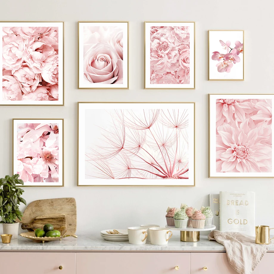 Pink Flower Dahlia Peony Rose Dandelion Wall Art Canvas Painting Nordic Posters And Prints Wall Pictures For Living Room Decor
Pink Flower Dahlia Peony Rose Dandelion Wall Art Canvas Painting Nordic Posters And Prints Wall Pictures For Living Room Decor