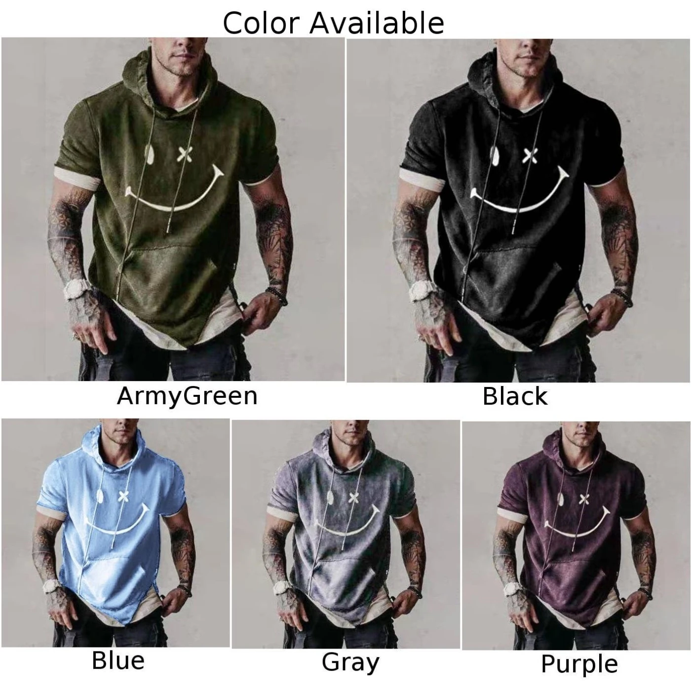 Fashion Summer Mens Short Sleeve Hoodie T-Shirts Muscle Sweatshirt Cool Hoody Tops Gym Sport Fitness Hooded Sportswer Tees 2021
Fashion Summer Mens Short Sleeve Hoodie T-Shirts Muscle Sweatshirt Cool Hoody Tops Gym Sport Fitness Hooded Sportswer Tees 2021