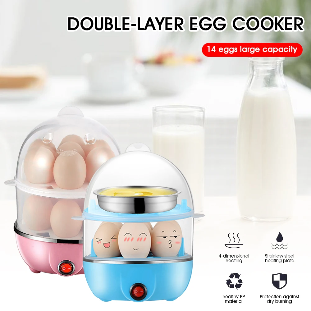 2 Layer Egg Cooker 14 Egg Big Capacity Boiler Auto Shut Off Maker with Time-Setting Function Kitchen Tool
2 Layer Egg Cooker 14 Egg Big Capacity Boiler Auto Shut Off Maker with Time-Setting Function Kitchen Tool