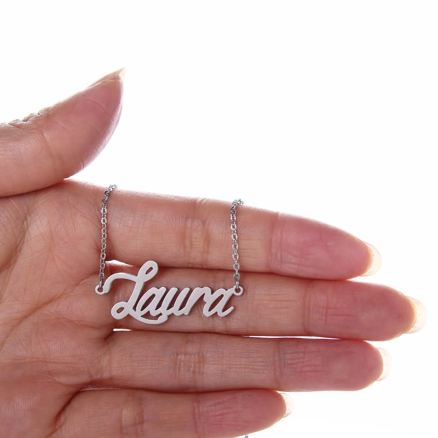 2020 Silver English Name Necklace Customized Nameplate Birthday Stainless Steel Engraving Gift Personalized Jewelry Hot
2020 Silver English Name Necklace Customized Nameplate Birthday Stainless Steel Engraving Gift Personalized Jewelry Hot