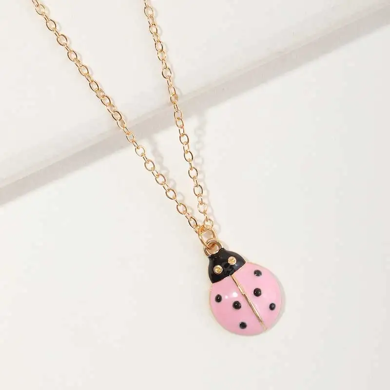 Chain necklace Lovely simulation drip lady beetle collarbone chain pendant necklace singles layer necklace for women
Chain necklace Lovely simulation drip lady beetle collarbone chain pendant necklace singles layer necklace for women